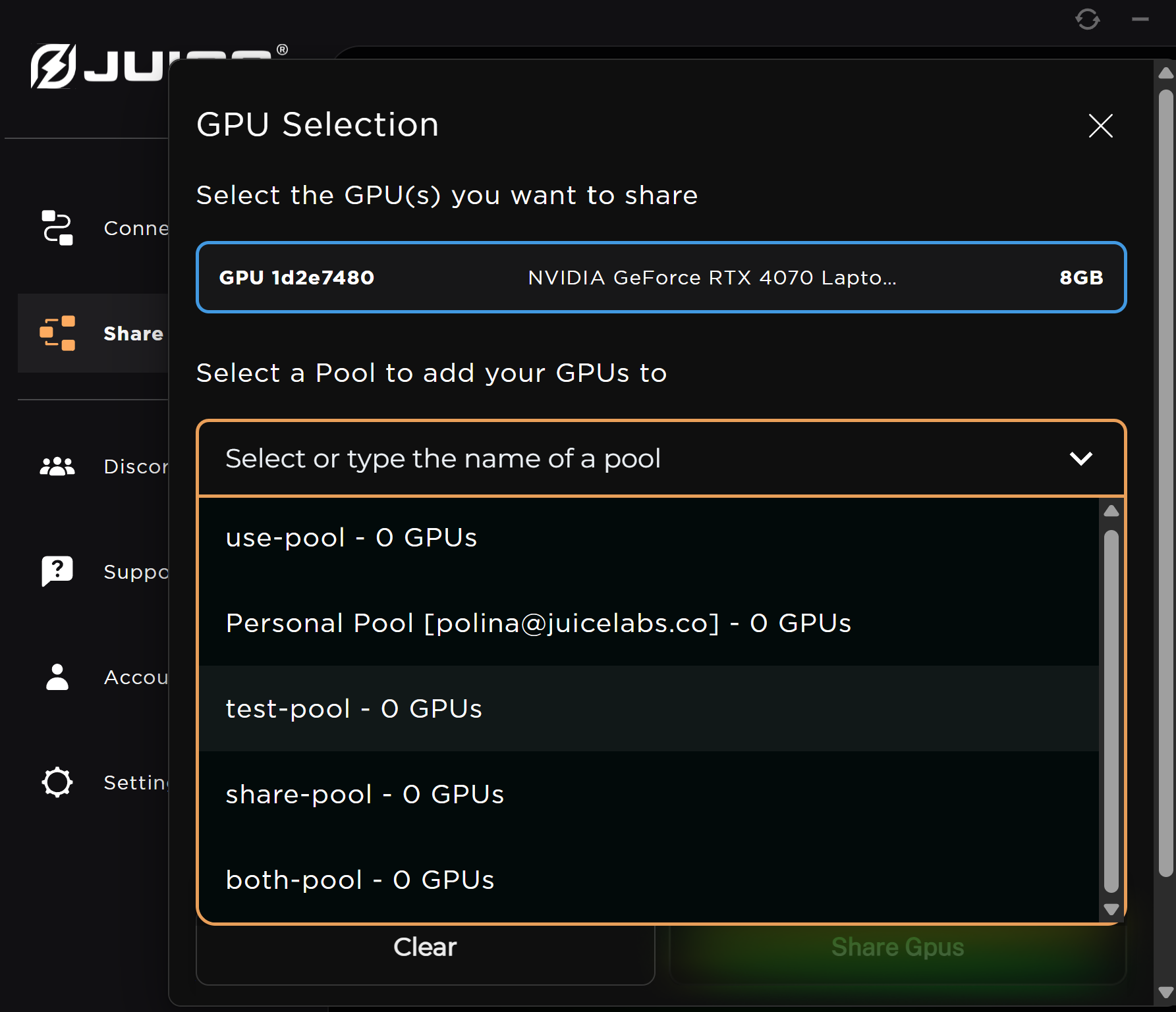 Configure GPU Sharing